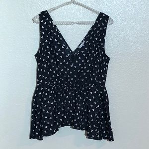 Leith Sharbite Hem Silk Tank Top